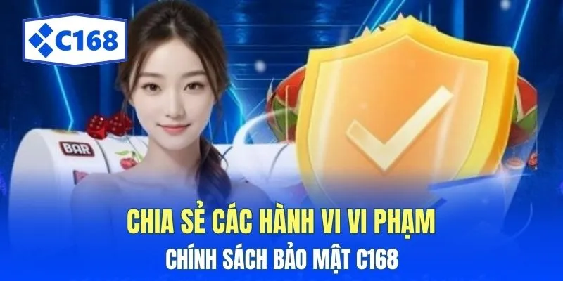Chia sẻ các hành vi vi phạm Chính sách bảo mật C168 